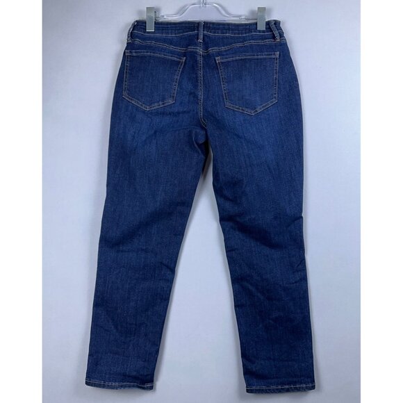 NYDJ Margot Girlfriend Jeans Womens Size 8P Lift Tuck Technology Mid Rise Blue - Picture 2 of 13